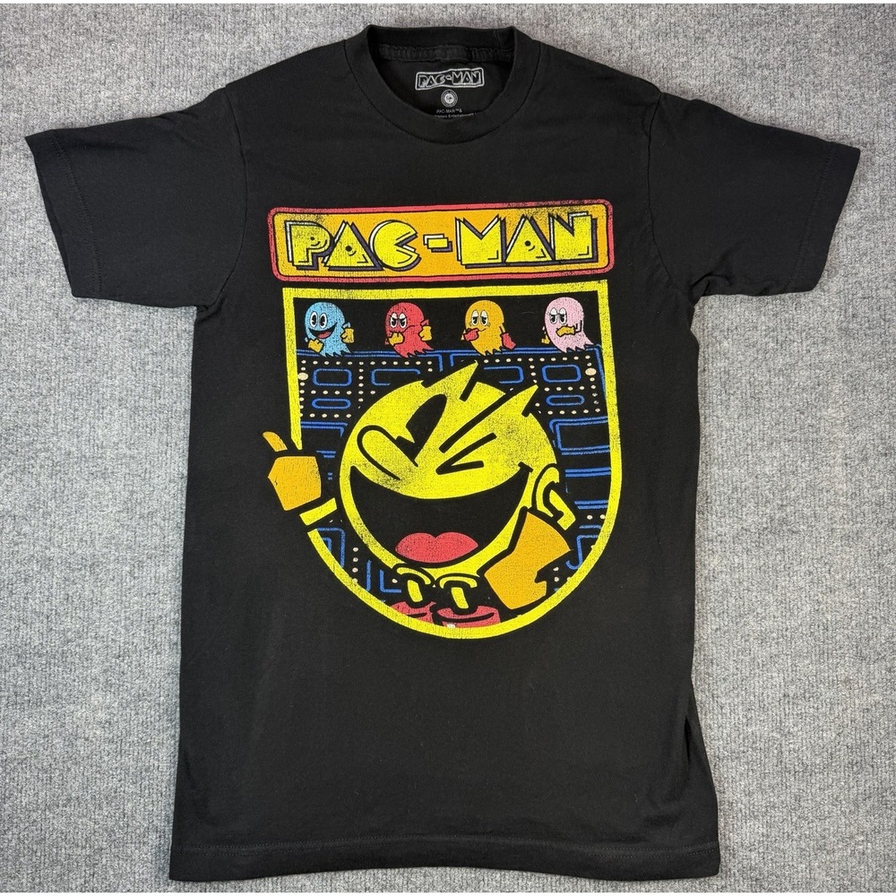 VINTAGE STYLE PAC-MAN‎ PACMAN GHOSTS Video Game T-Shirt Small - Picture 3 of 7